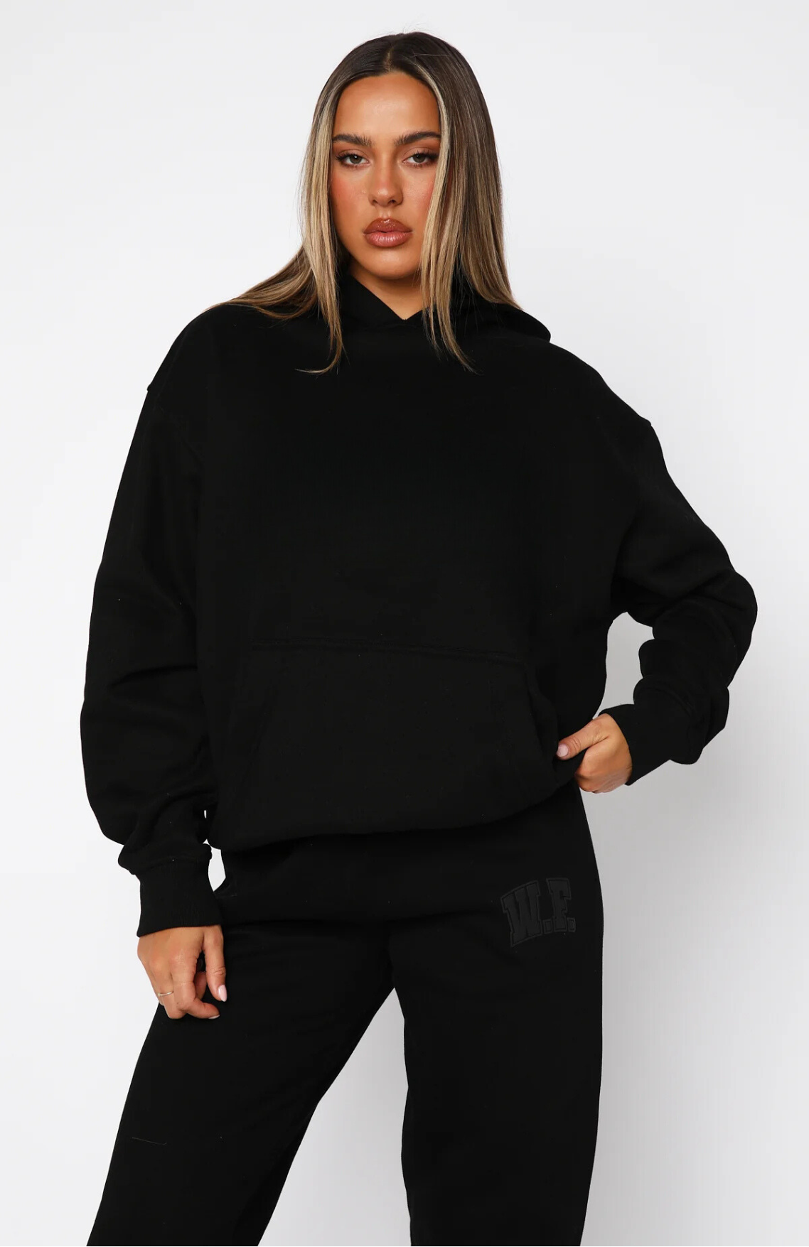 Oversize Hoodie Set - Black