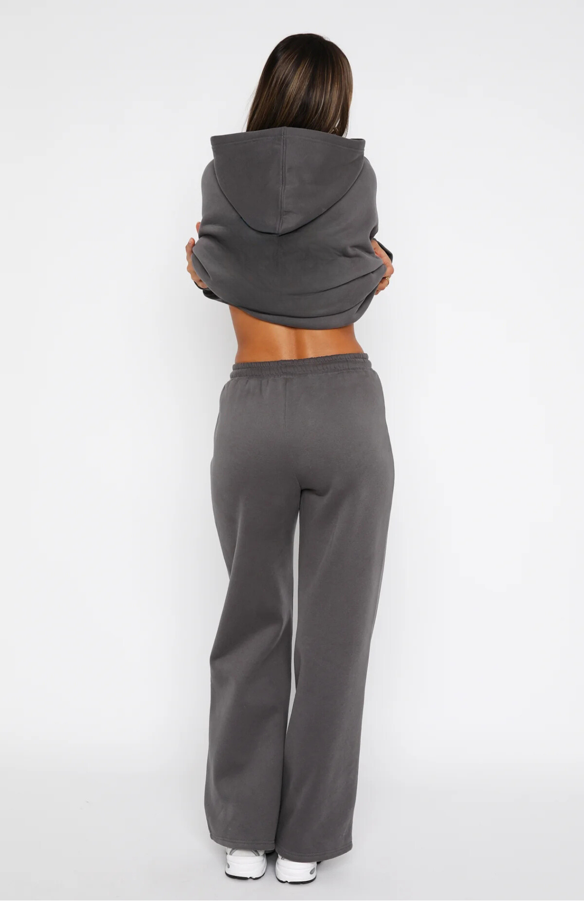 Oversize Hoodie + Wide Leg Sweatpants  - Volcanic