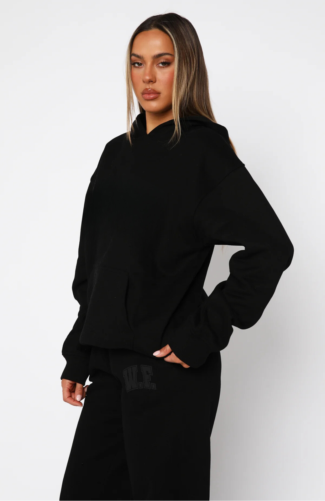 Oversize Hoodie Set - Black