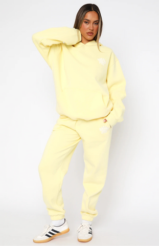 Oversize Hoodie Set - Lemon