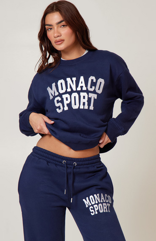 Oversized Sweatshirt Set - Navy