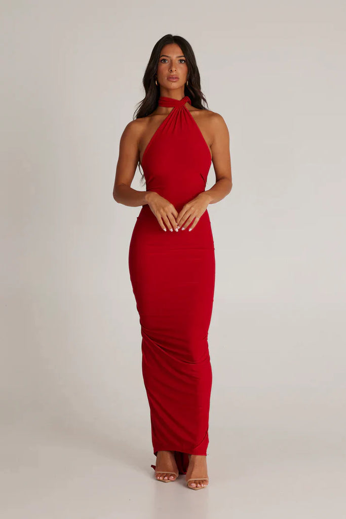 Victoria Maxi Dress - Red