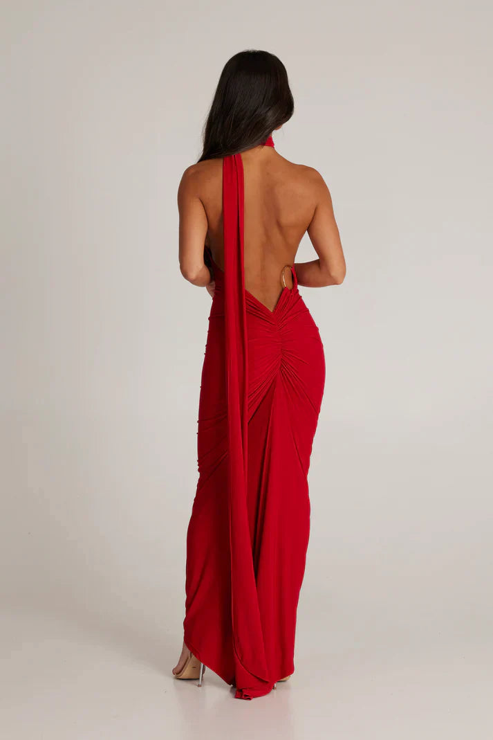 Victoria Maxi Dress - Red