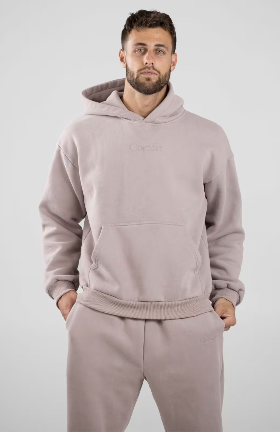 Oversize Hoodie Set - Bark