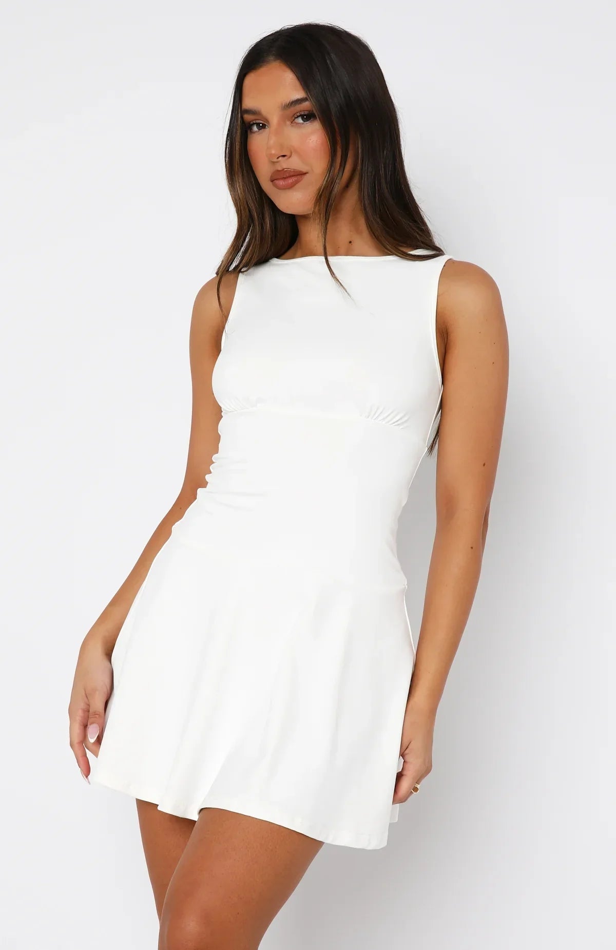 Natalie Mini Dress White