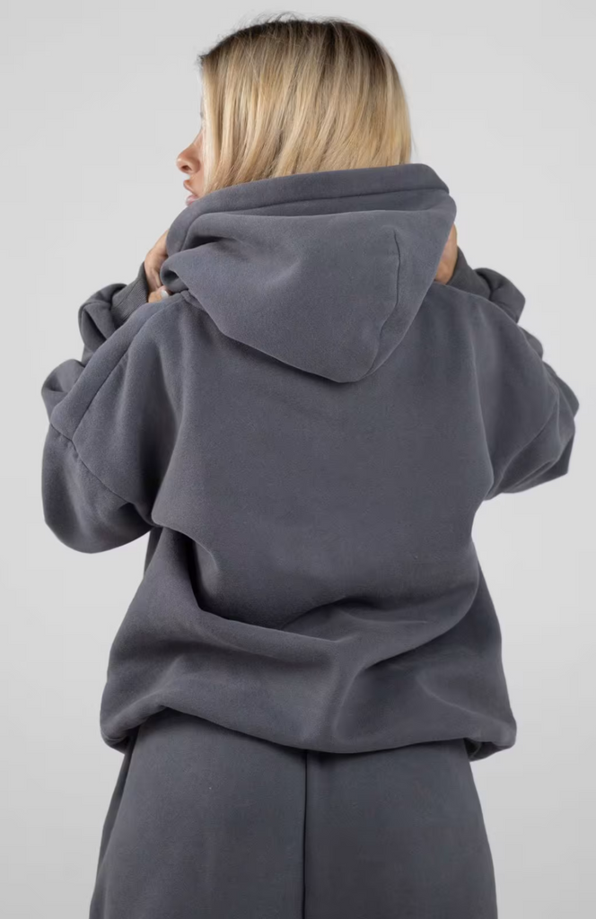 Oversize Hoodie Set - Steel Grey