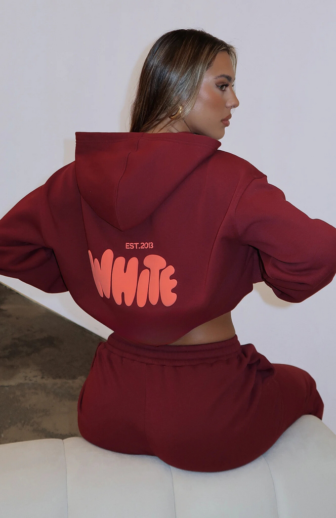 Oversize Hoodie Set - Burgundy