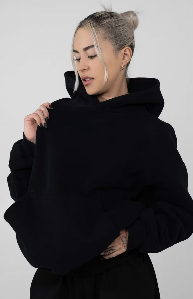 Oversize Hoodie Set - Black