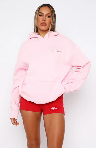 Oversize Sweater + Shorts Set - Baby Pink