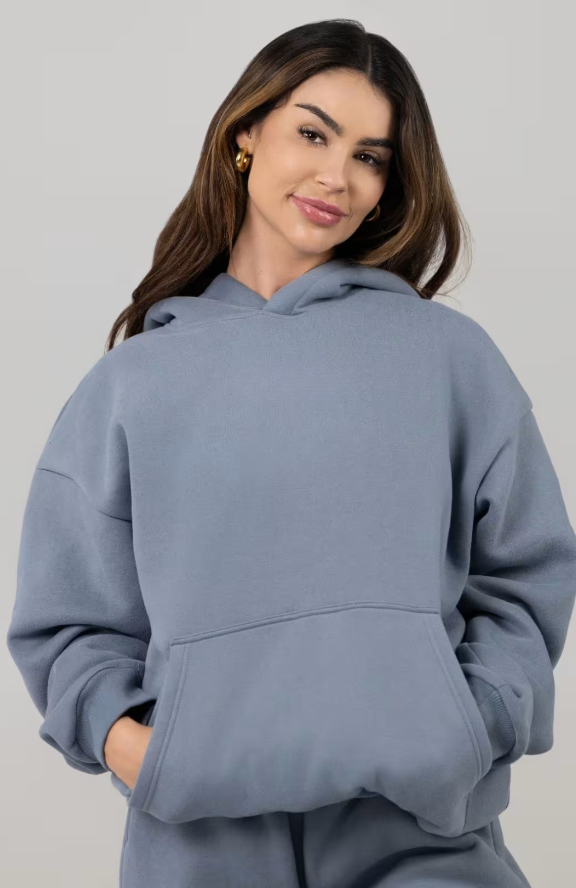 Oversize Hoodie Set - Sky