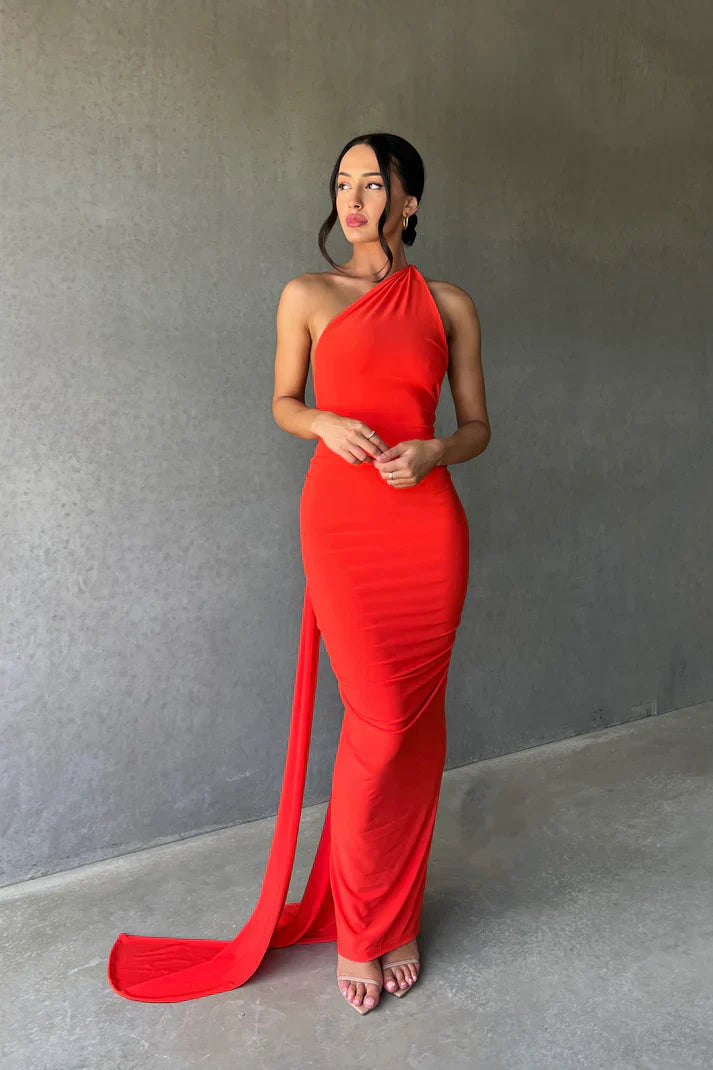 Victoria Maxi Dress - Tangerine