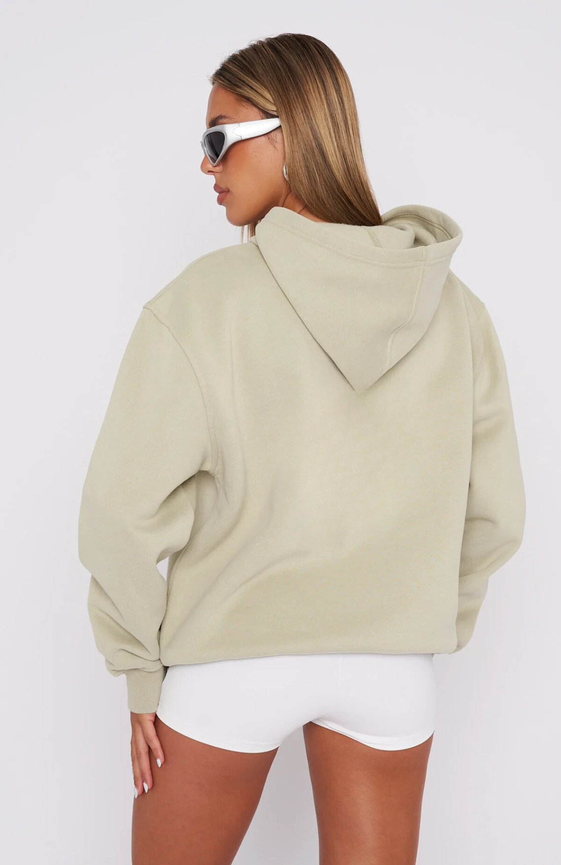 Oversize Hoodie + Shorts Set - Moss