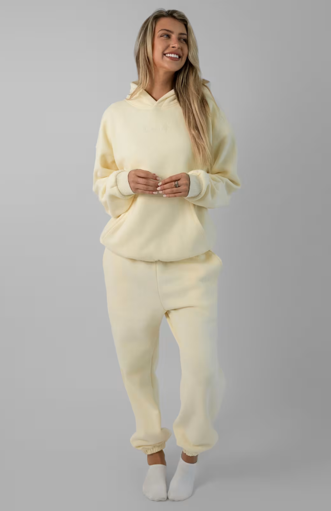 Oversize Hoodie Set - Butter