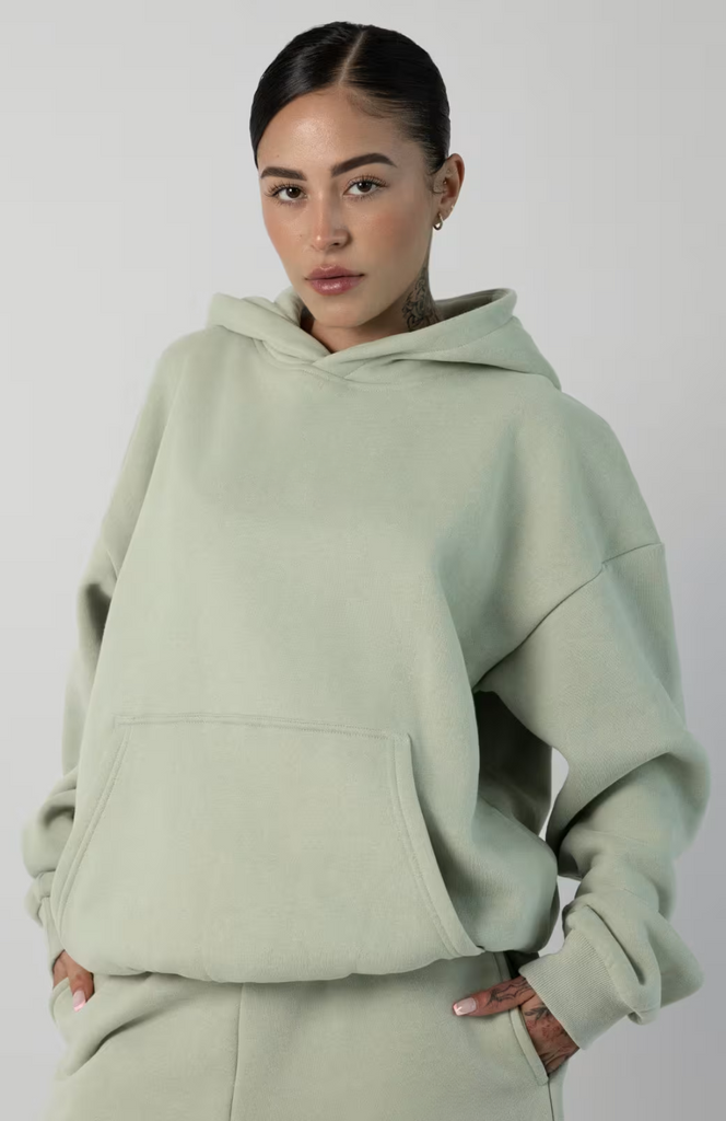 Oversize Hoodie Set - Green Tea