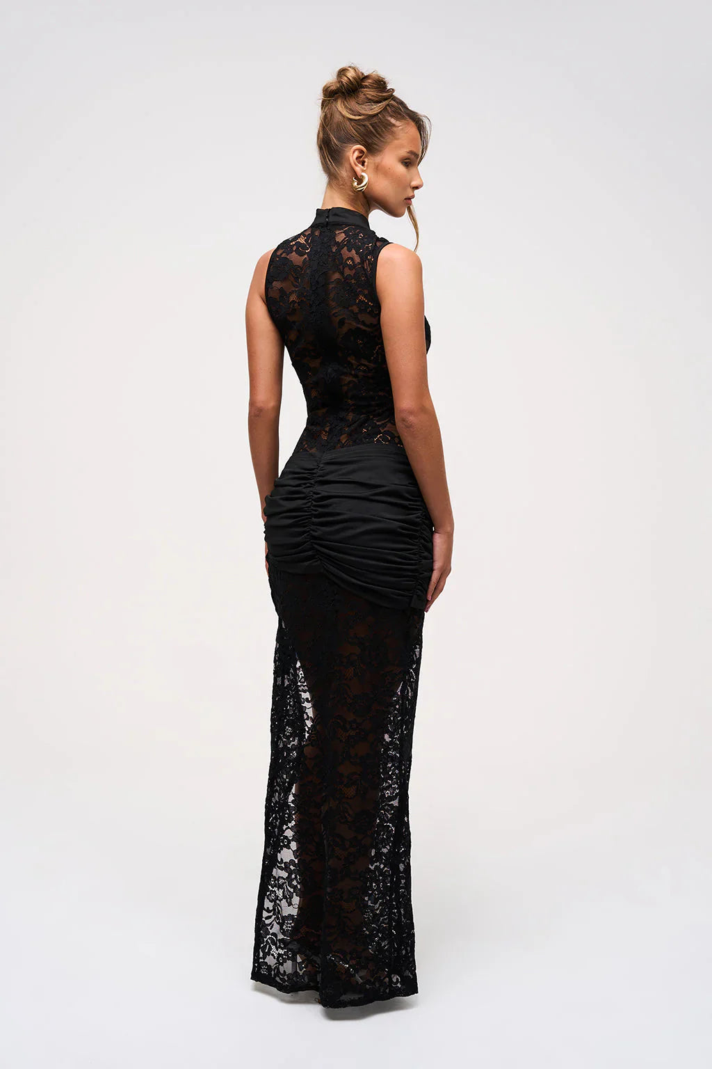 Victoria Lace Keyhole Maxi Dress