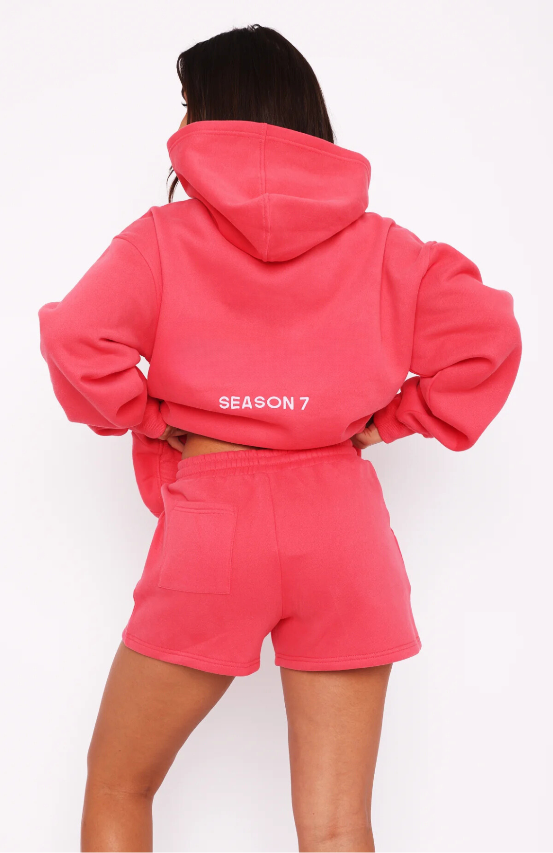 Oversize Hoodie + Shorts Set - Sorbet