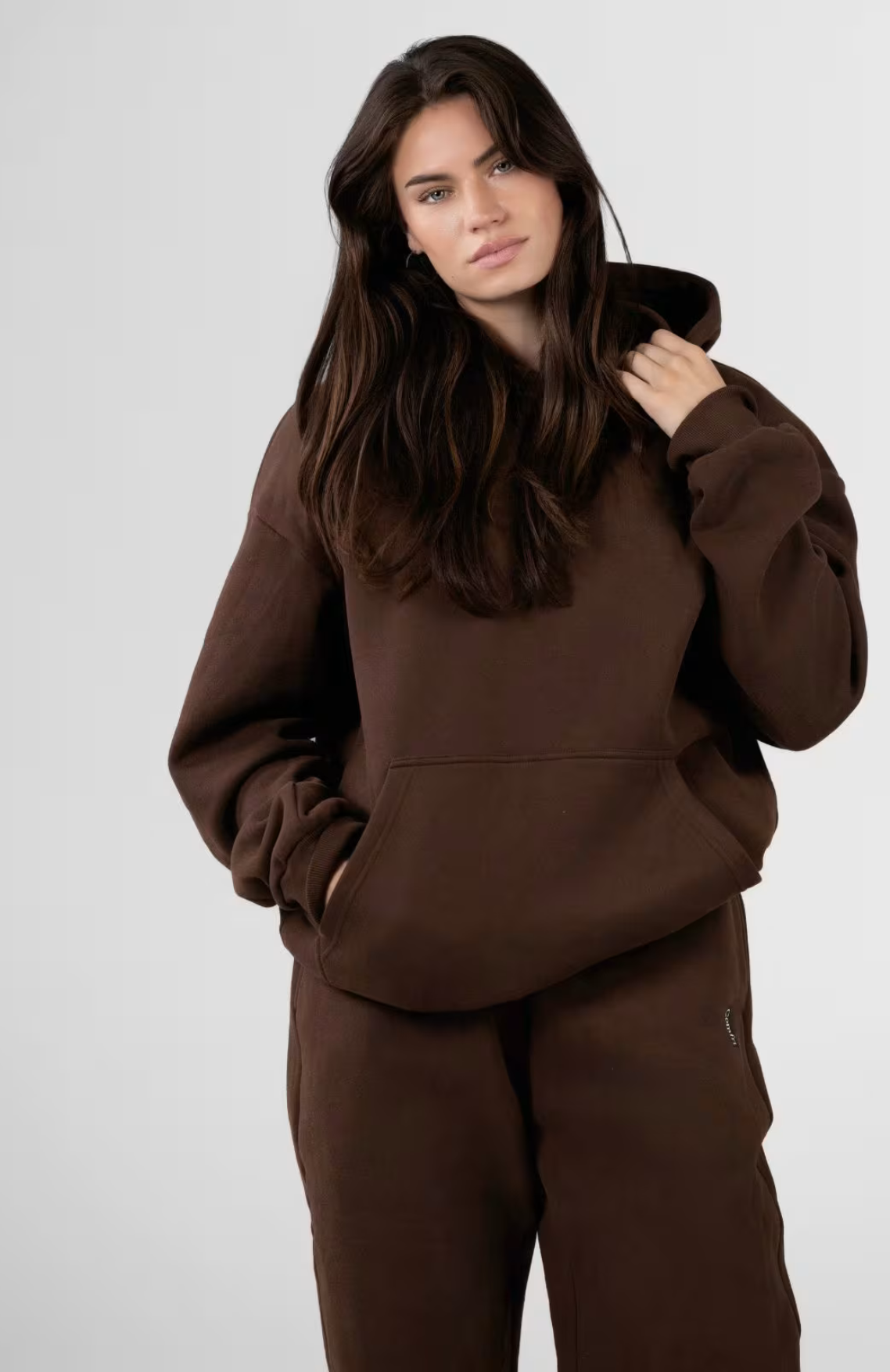 Standard Oversize Hoodie Set - Walnut