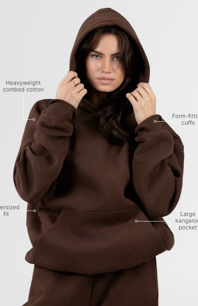 Standard Oversize Hoodie Set - Walnut