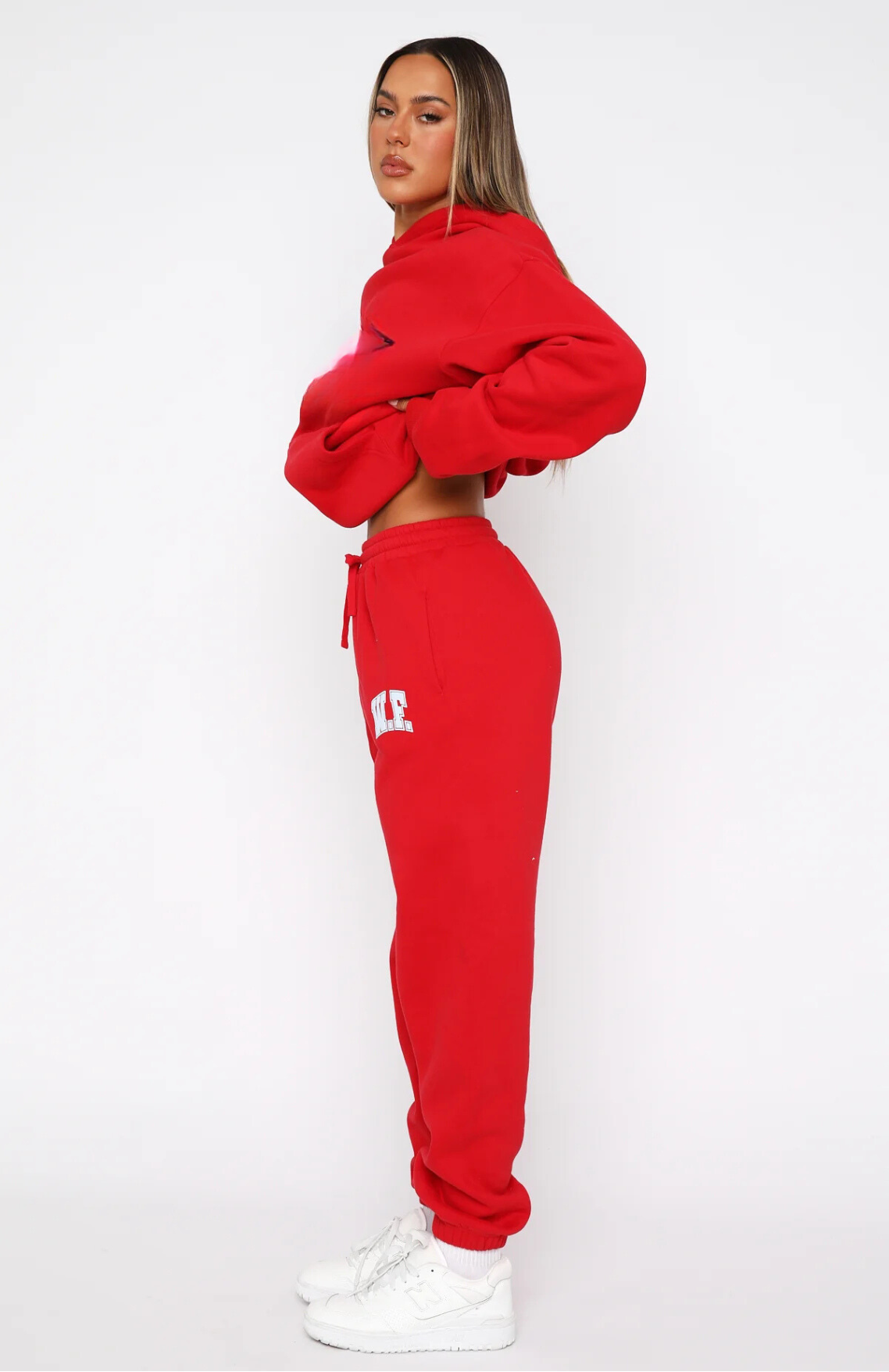 Oversize Hoodie Set - Red