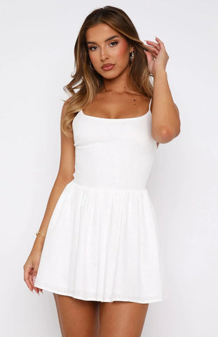 Do You Love Me Mini Dress White