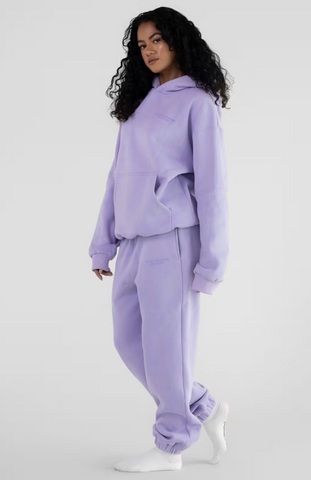 Pastel Oversize Hoodie Set - Lavender