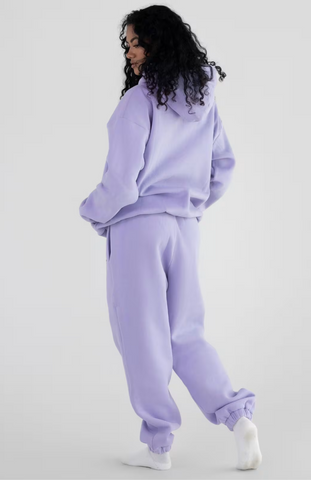 Pastel Oversize Hoodie Set - Lavender