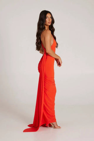 Victoria Maxi Dress - Tangerine