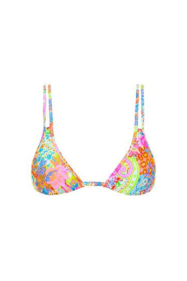 Tropical Twist - Twin Strap Bralette Bikini Top