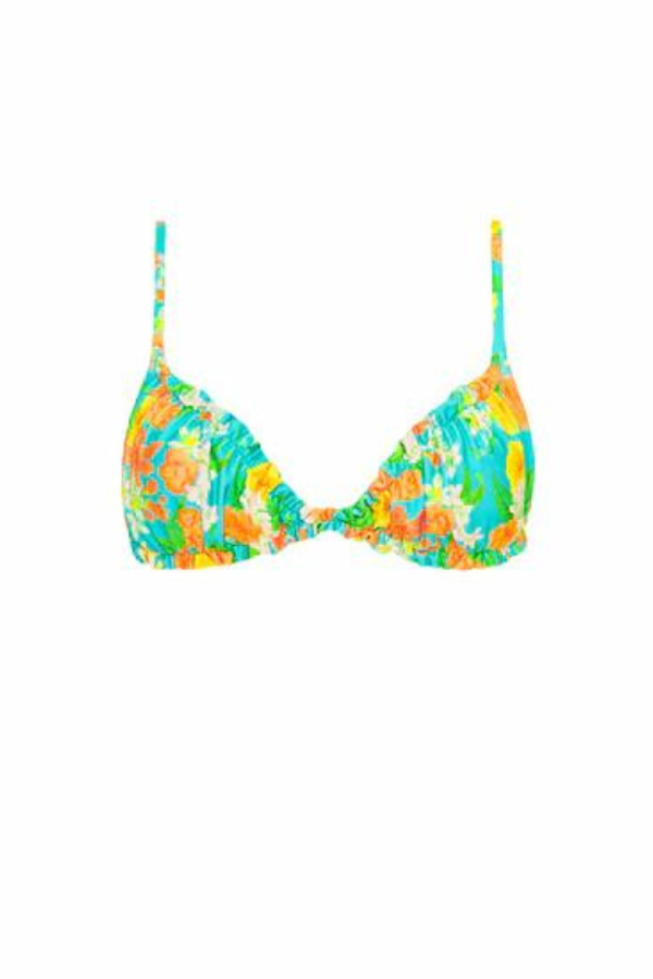 Paradise - RUCHED SLIM SCOOP BIKINI TOP