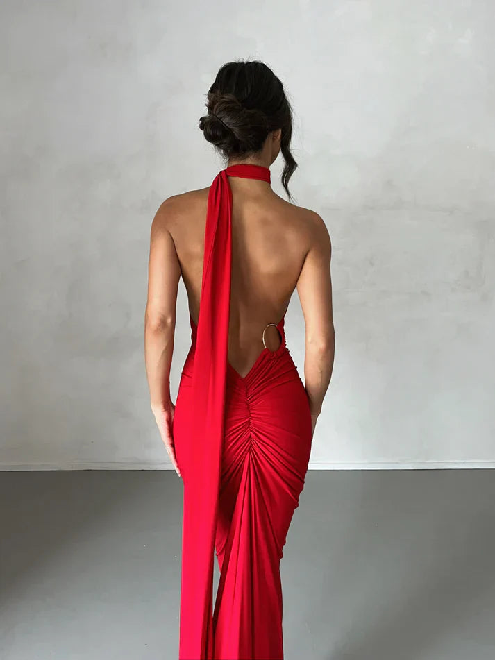 Victoria Maxi Dress - Red