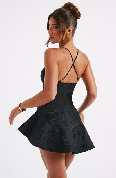 Marissa Playsuit Dress - Black