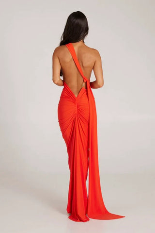 Victoria Maxi Dress - Tangerine