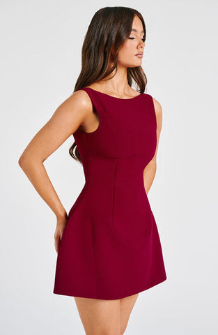 Donna Mini Dress - Wine