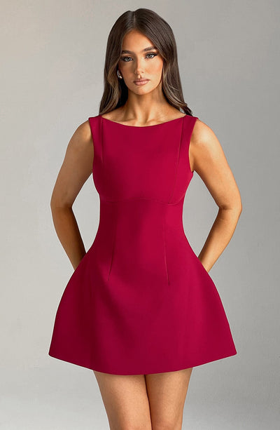 Donna Mini Dress - Wine