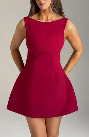 Donna Mini Dress - Wine