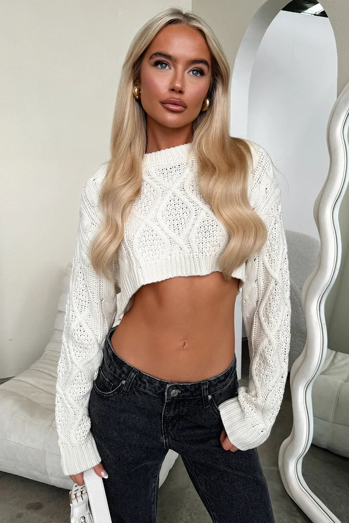 Cropped Knit - Cream