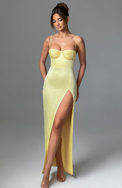 Mandy Maxi Dress - Lemon