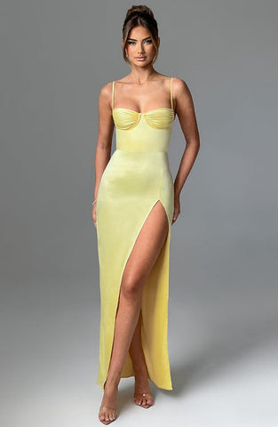 Mandy Maxi Dress - Lemon