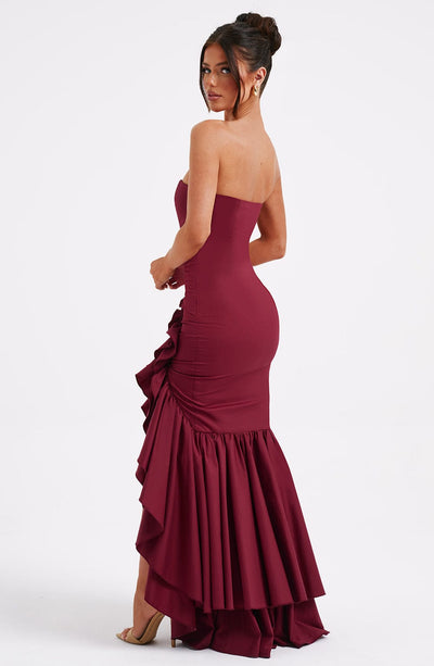 Everly Maxi Dress - Burgundy