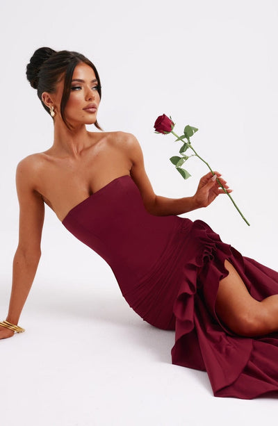 Everly Maxi Dress - Burgundy