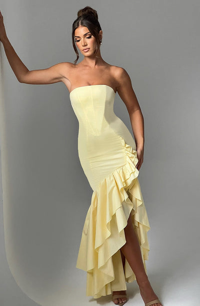 Everly Maxi Dress - Lemon