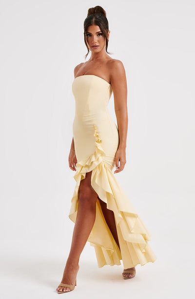 Everly Maxi Dress - Lemon