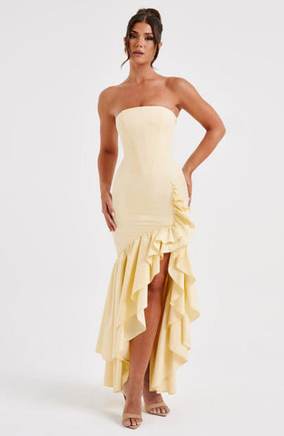 Everly Maxi Dress - Lemon