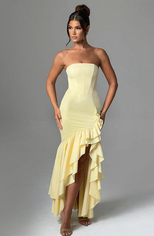 Everly Maxi Dress - Lemon