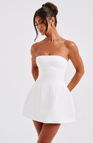 Mia Mini Dress - Ivory