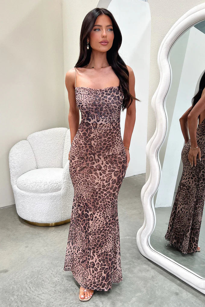 Jessica Maxi Dress - Leopard