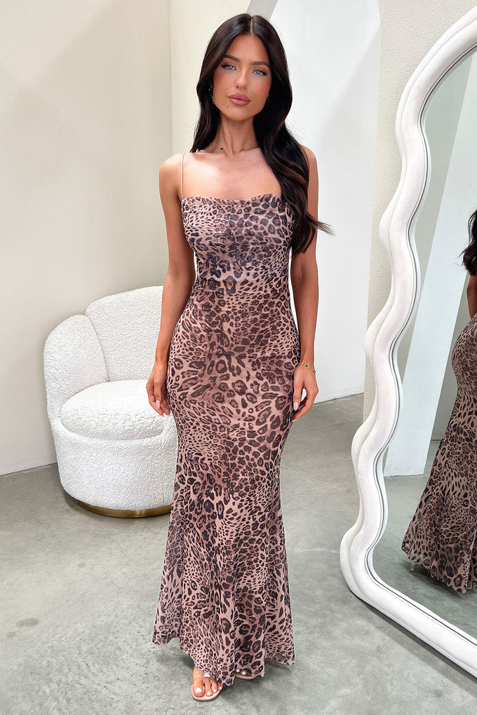 Jessica Maxi Dress - Leopard