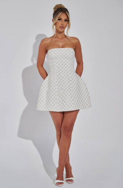 Micah Mini Dress - Ivory