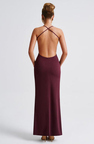 Mason Maxi Dress - Cherry Lacquer