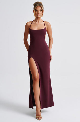 Mason Maxi Dress - Cherry Lacquer